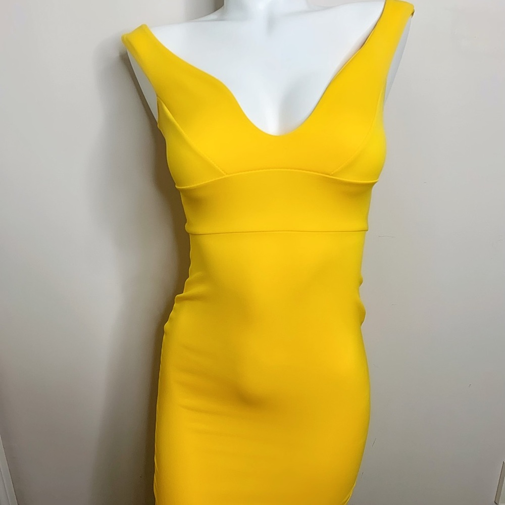 Yellow OTS Dress
